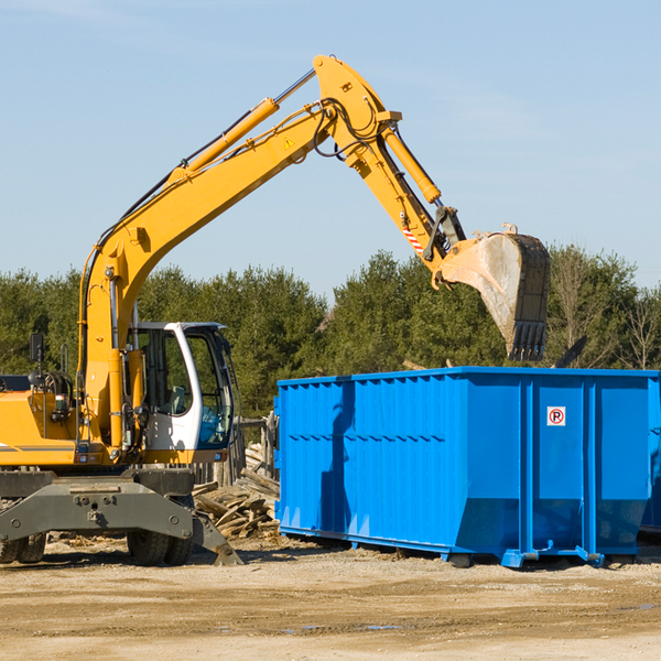 are there any restrictions on where a residential dumpster can be placed in Camden Illinois